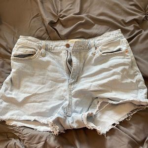 Light blue jean shorts, barely worn